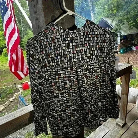 Nic & Zoe Perk Up Live In Shirt Womens Sz PS Very Hard To Find! - Picture 3 of 6